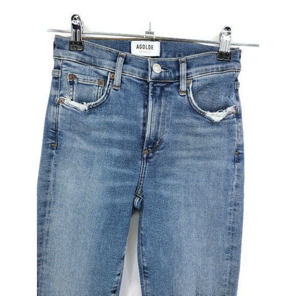 NWOT Agolde Sophie Mid Rise Ankle Jeans Womens 25 - Picture 3 of 8